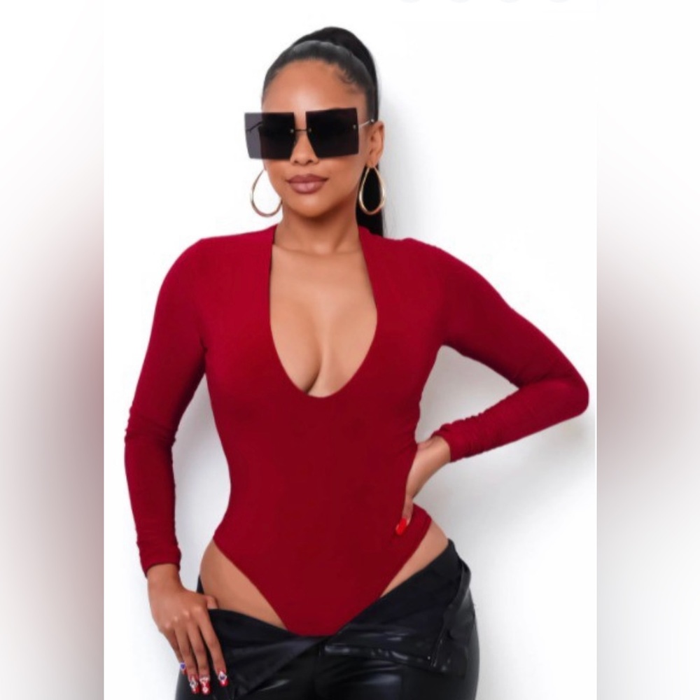 NWT Plunging Neckline Bodysuit